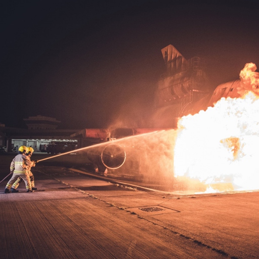 Emergency Service Responders Engaged in Aircraft Emergency