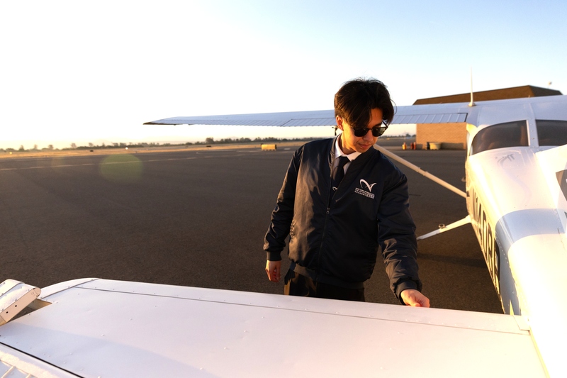 One Step Closer to Sharing the Cockpit with His Father